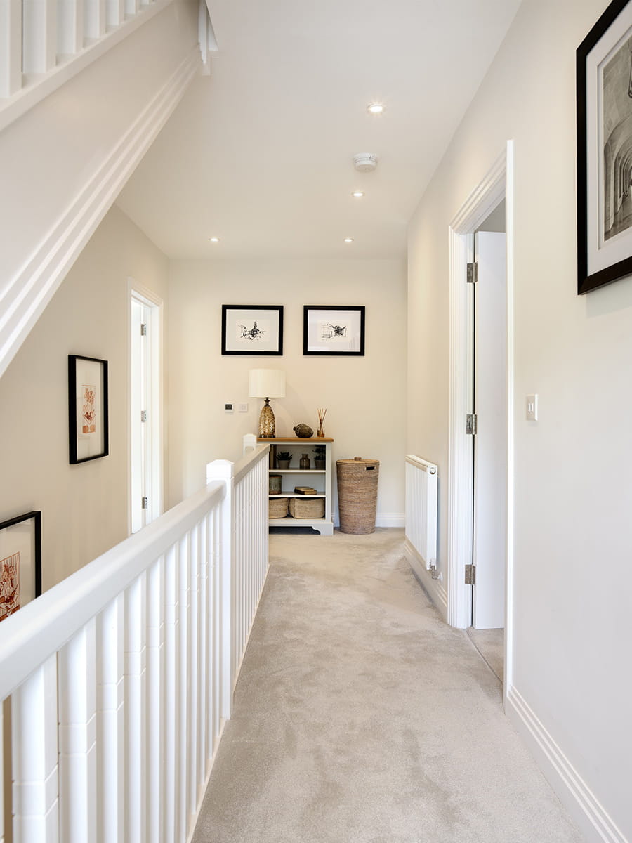 An interior landing image at Oakhill Copse