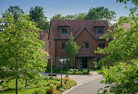 An exterior image of a house at Oakhill Copse