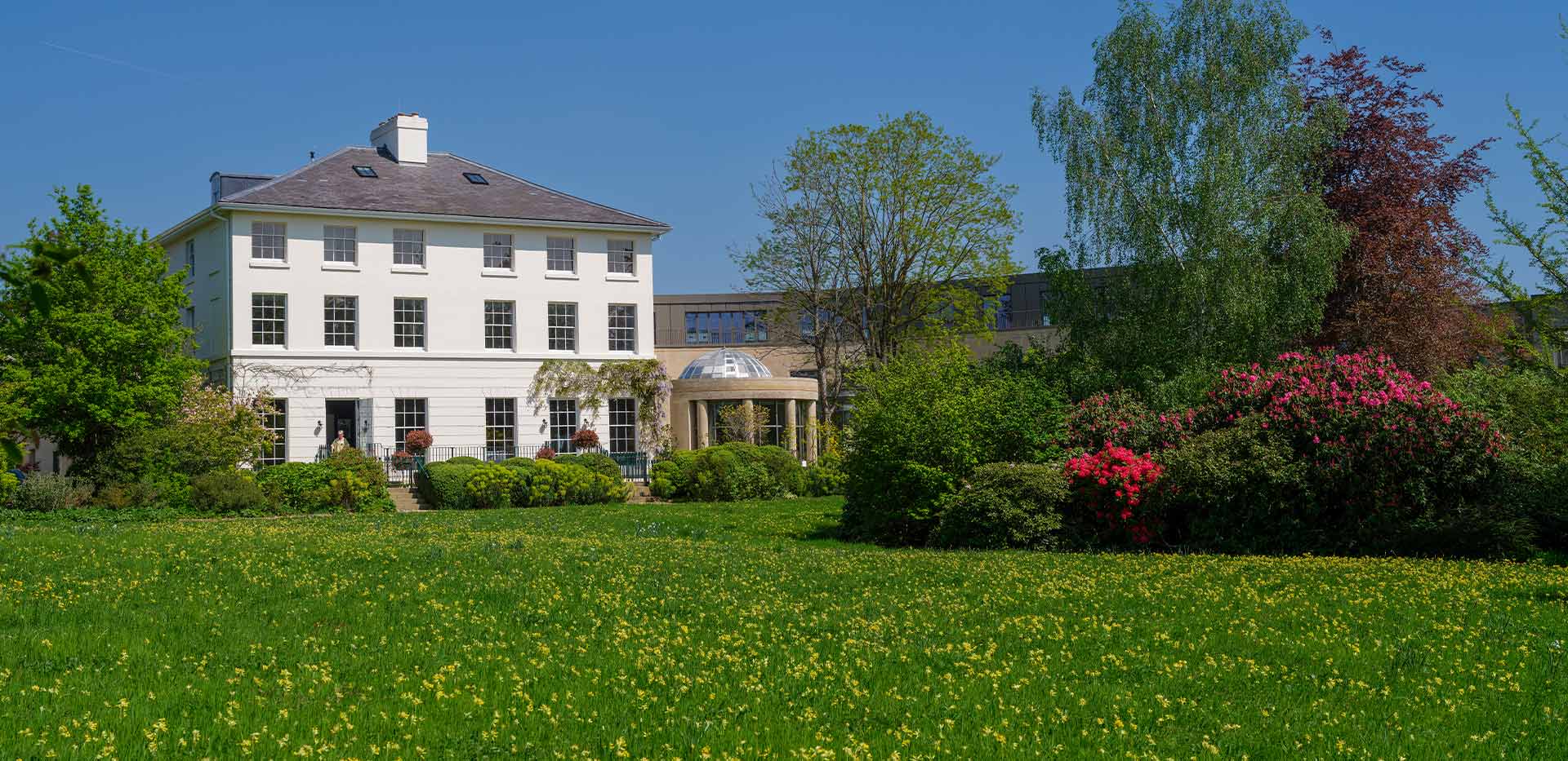 An exterior image of Oakhill House at Oakhill