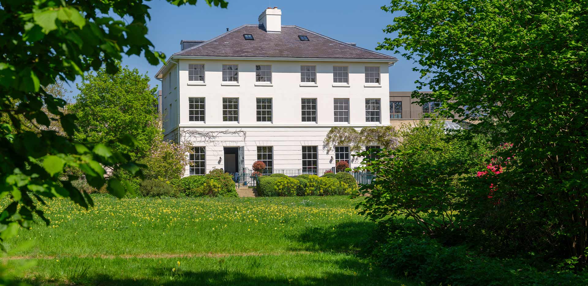 An exterior image of Oakhill House at Oakhill