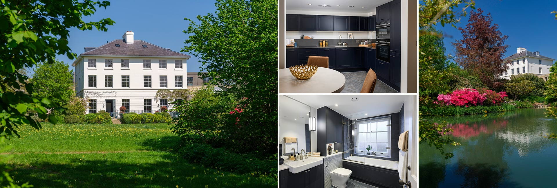 A montage of photographs of Oakhill House at Oakhill
