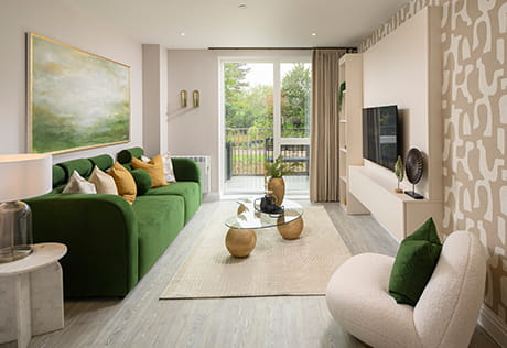 An interior Living area image from the Show Apartment at Oakhill