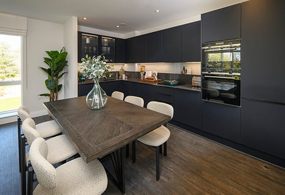 An interior Kitchen / Dining area at The Apartment Collection at Oakhill
