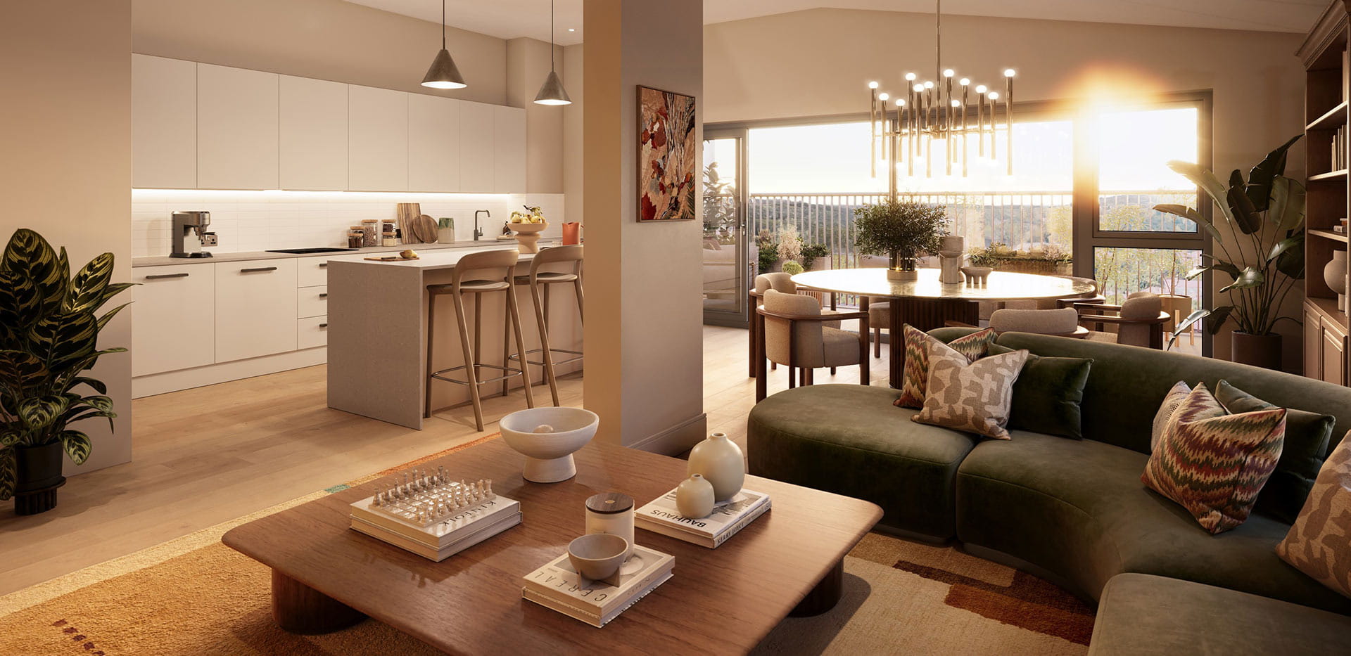 One Waterside - Spacious Living Area