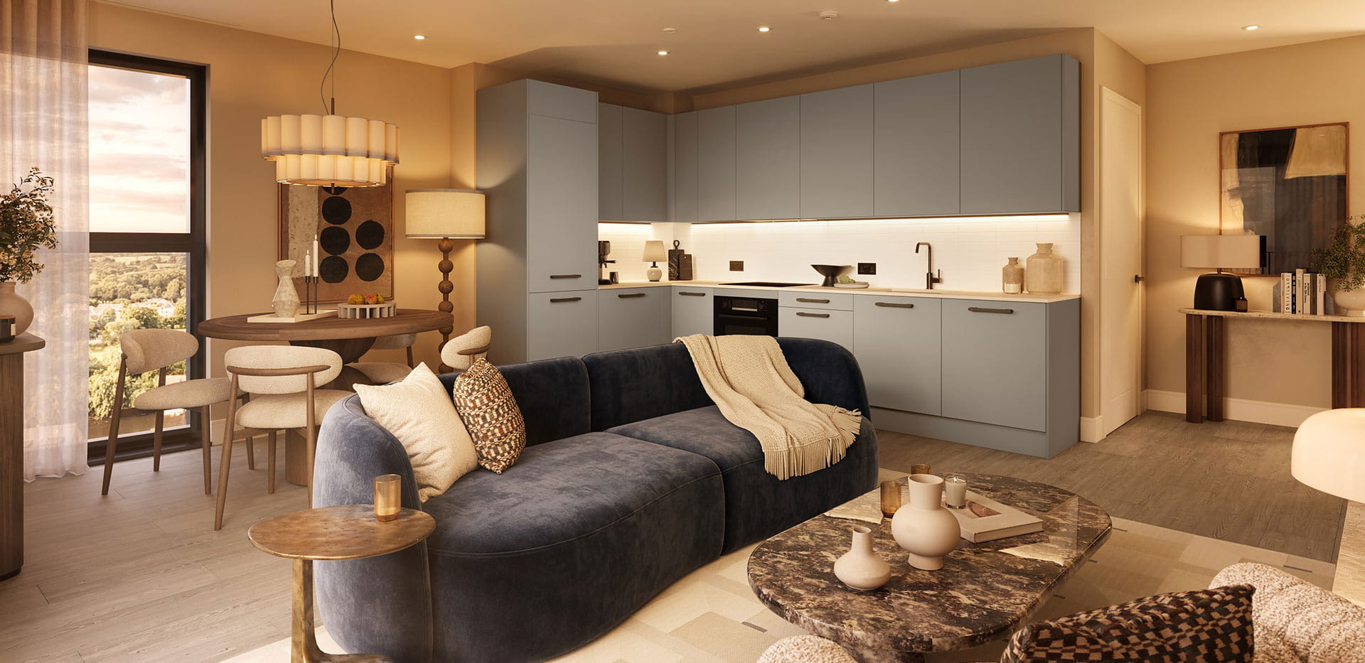 One Waterside - Spacious Living Area