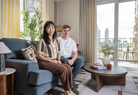Oval Village, Interior, Living Room