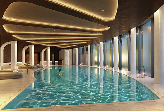 Image of the swimming pool facility at Oval Village