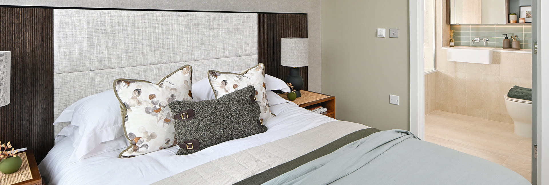 An interior bedroom image at Oval Village