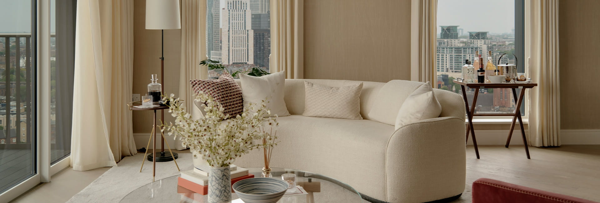 An interior living room image at Oval Village