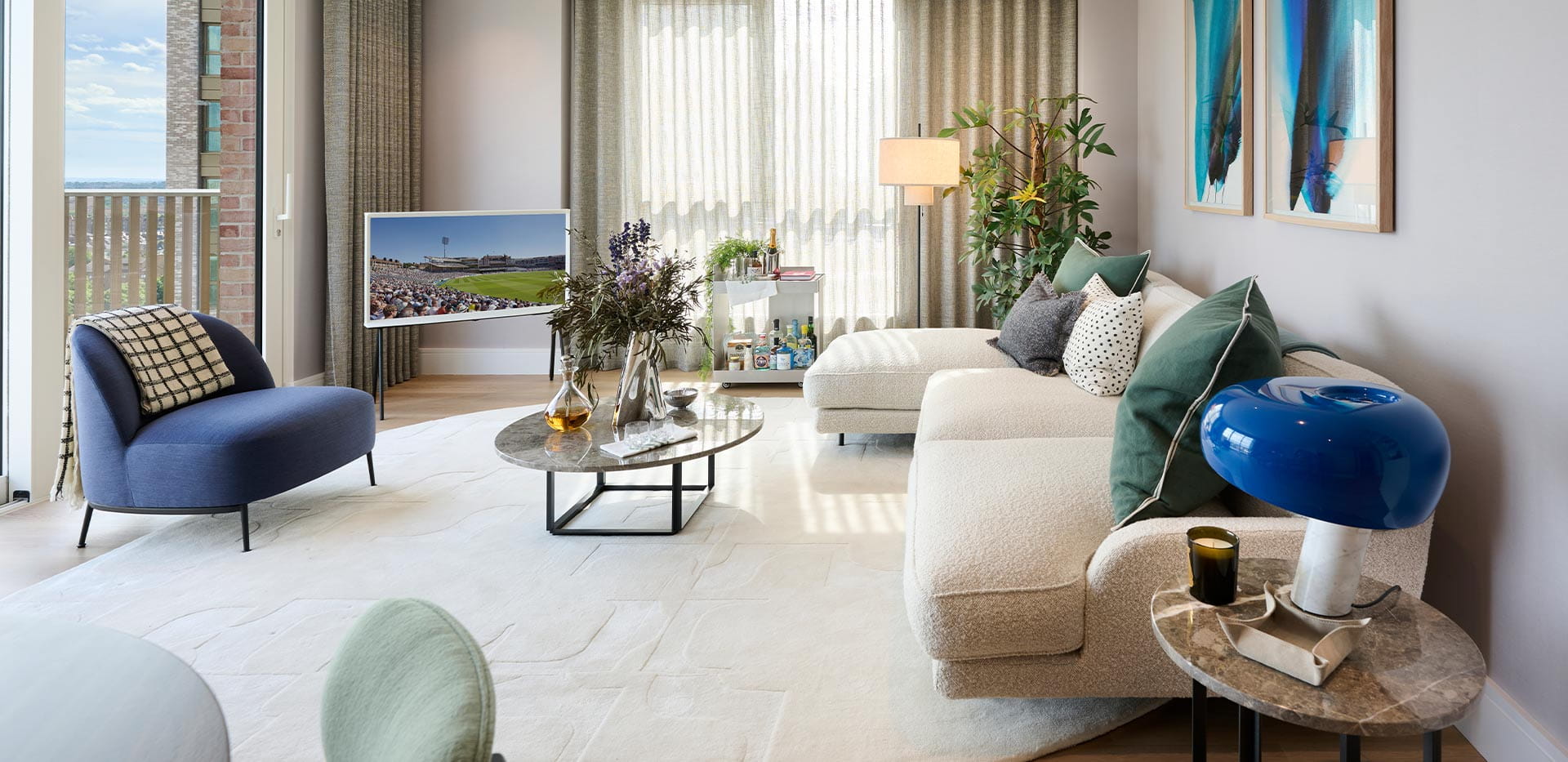 Oval Village, The Halo Interior, Living Room