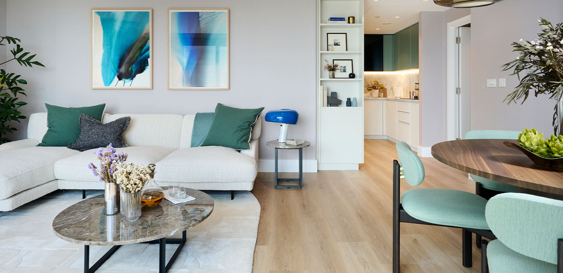 Oval Village, The Halo Interior, Living Room