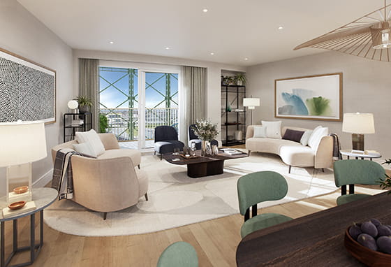 An interior Living area image from The Halo