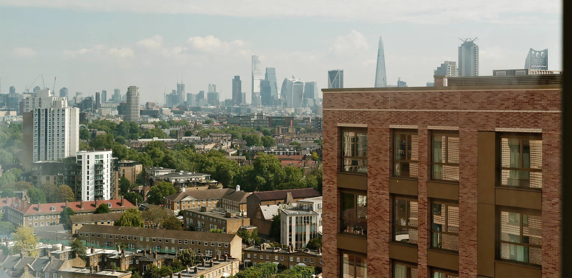 An interior window view shot from The Pinnacle at Oval Village