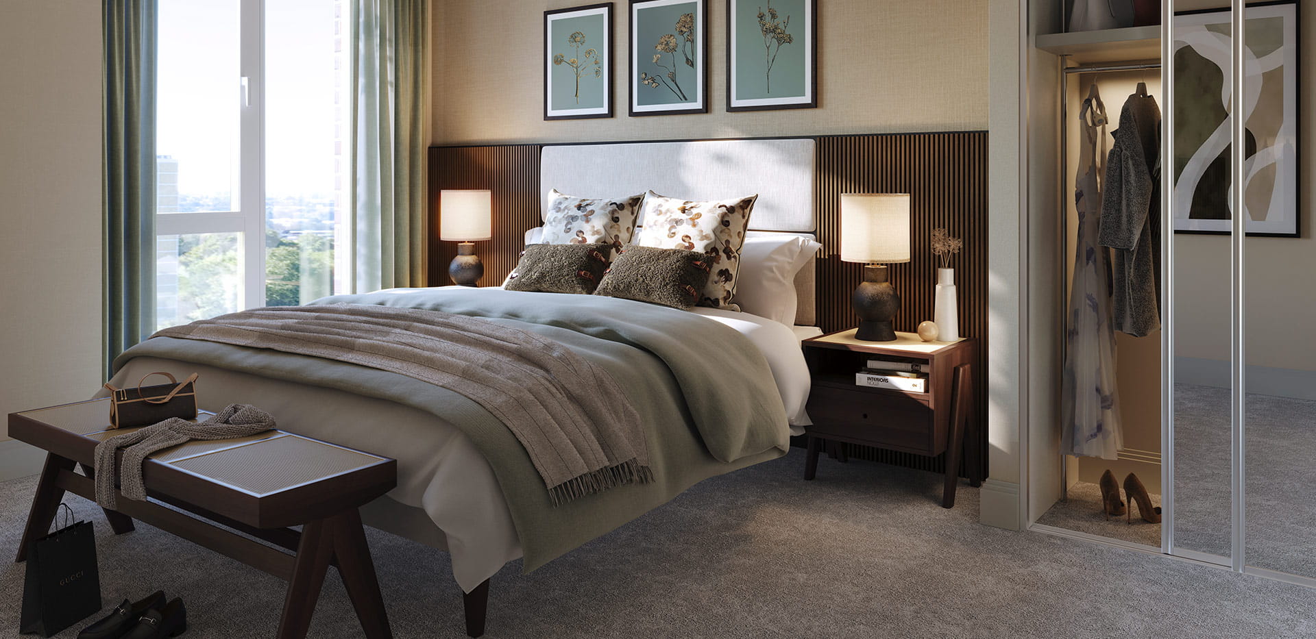 Berkeley, Oval Village, The Pinnacle, Interior, Bedroom