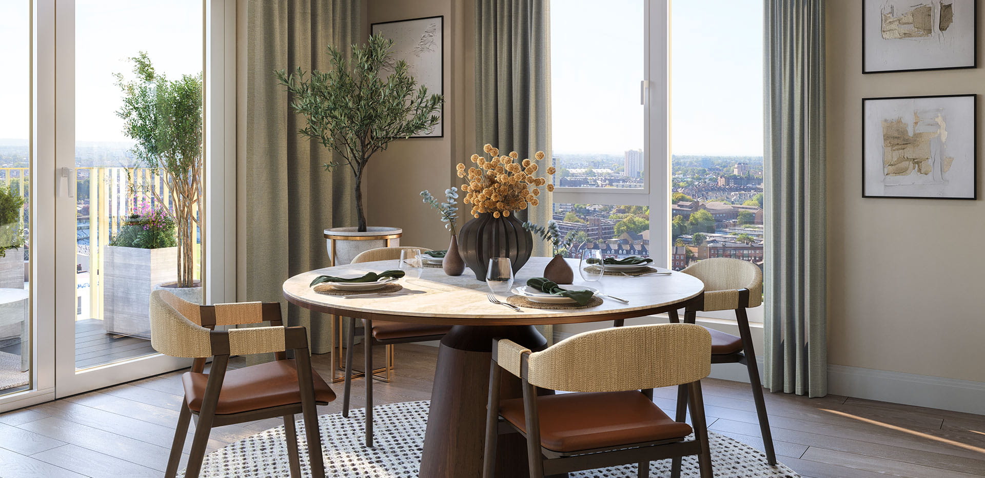 Berkeley, Oval Village, The Pinnacle, Interior, Dining