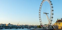 London city view featuring the London Eye