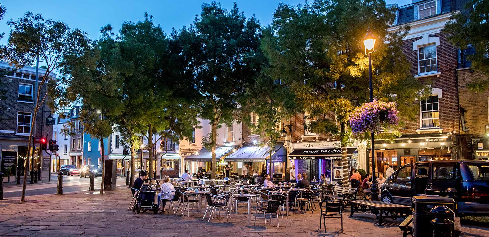 Community dining, Chelsea Bridge Wharf local area