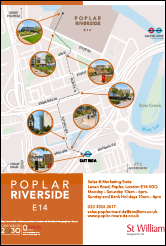 Poplar Riverside - How to Find Us From East India Station