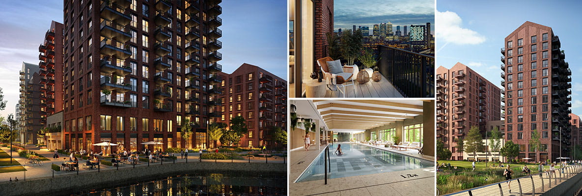 Exterior and interior imagery of Poplar Riverside