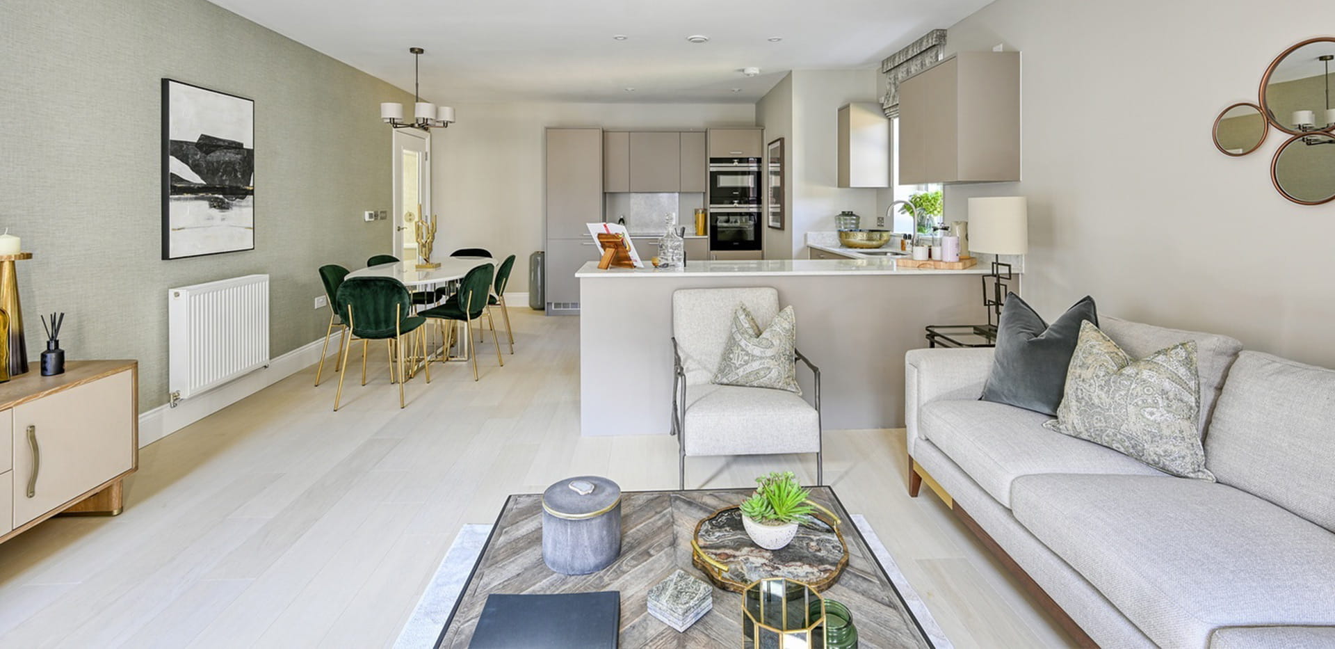 Quinton Court - Interior - Living / Dining / Kitchen