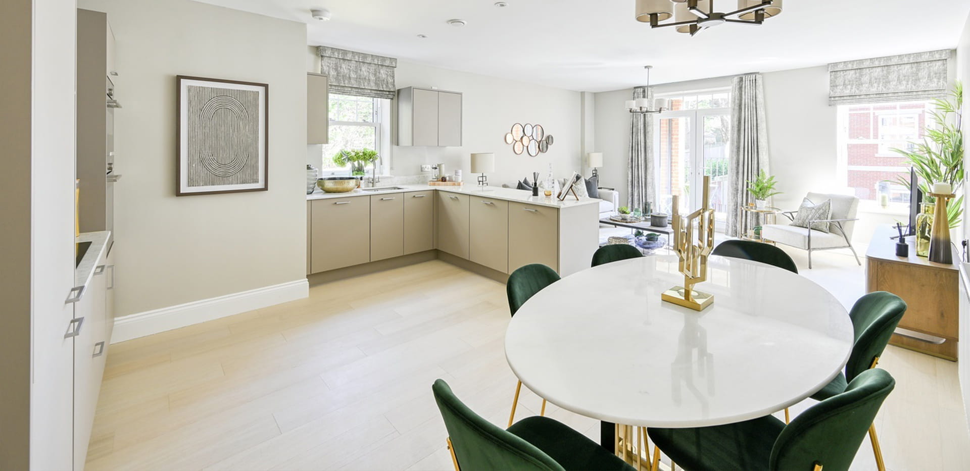 Quinton Court - Interior - Living / Dining / Kitchen