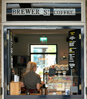 Coffee shop at Reading Riverworks