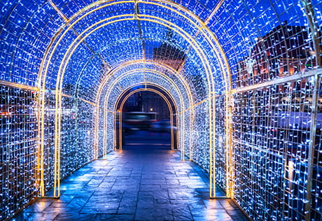 Christmas lights in Reading