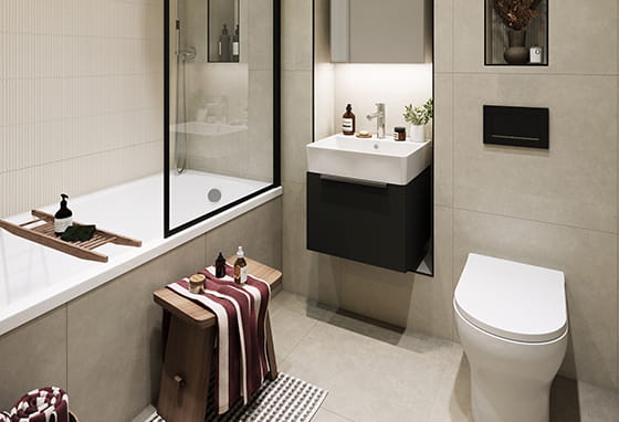 Reading Riverworks, Station Reach specification, bathroom image