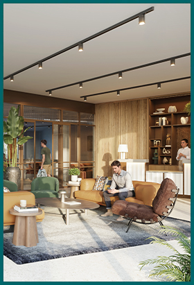 A CGI of the concierge at Regents View