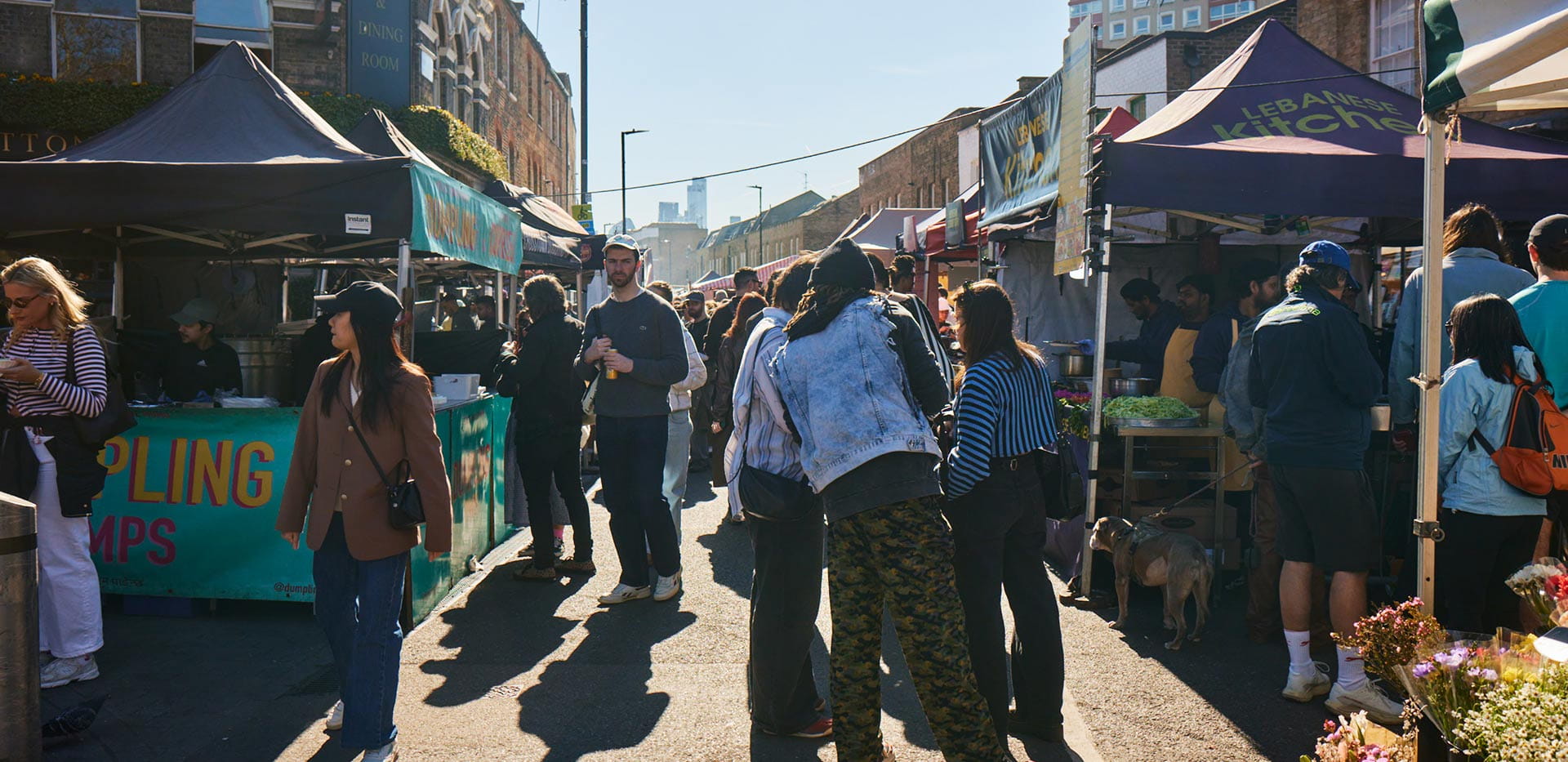 An image of a market at Bethnal Green