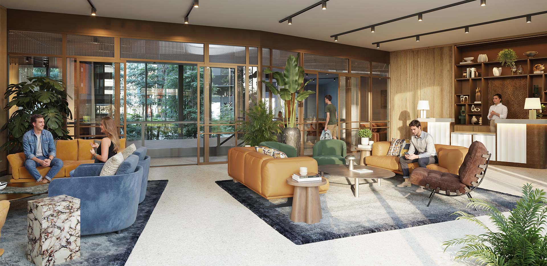 A CGI of the concierge at Regents View