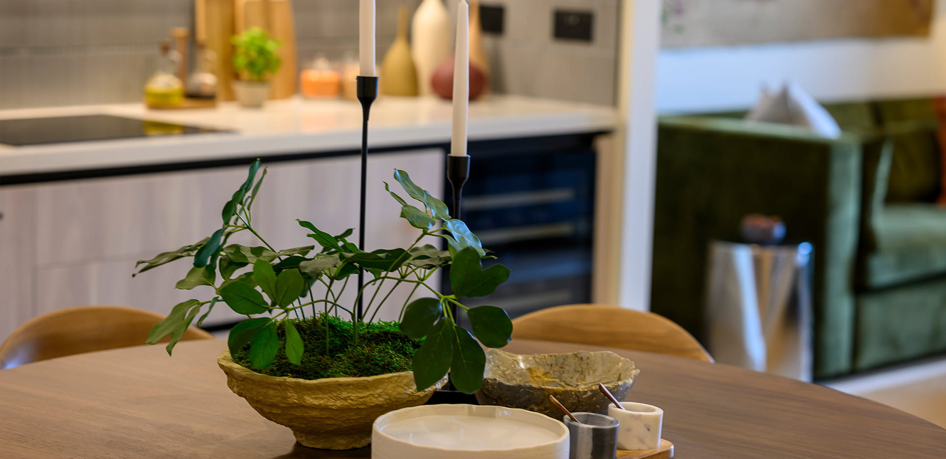 An image of the Dining table close-up at the Regent's View Showhome