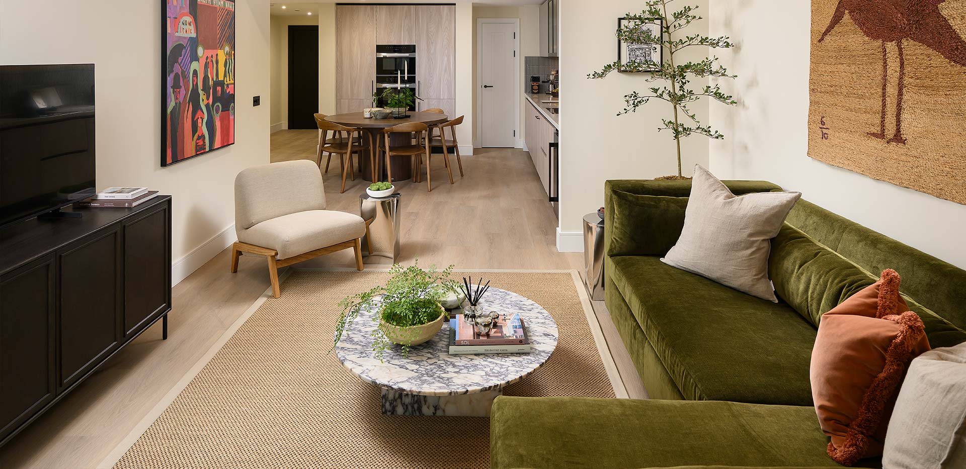 An image of the Living / Dining / Kitchen at the Regent's View Showhome