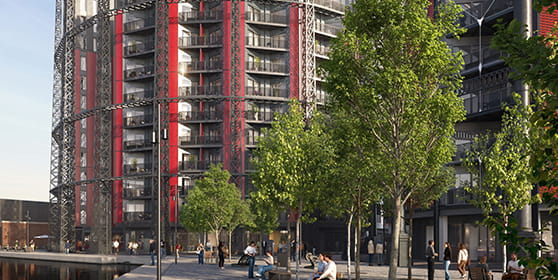 An exterior image of the Regent's View new build apartments