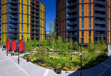 An exterior photograph of the Westwood Building at Regent's View