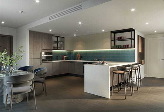 An interior Kitchen / Dining image Regent's View