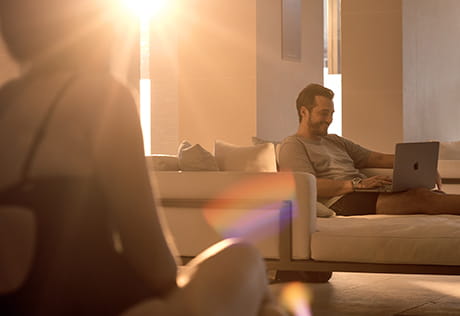 Relaxing by the pool at The Waterside Club