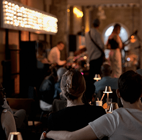 An image of people enjoying Live Music