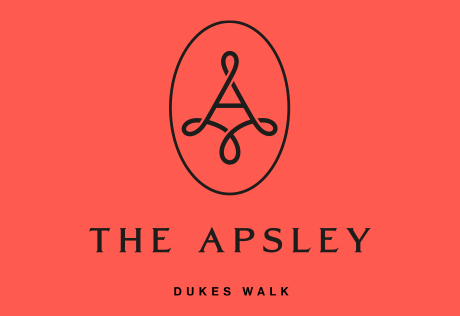 An image of The Apsley logo on a signal red colour