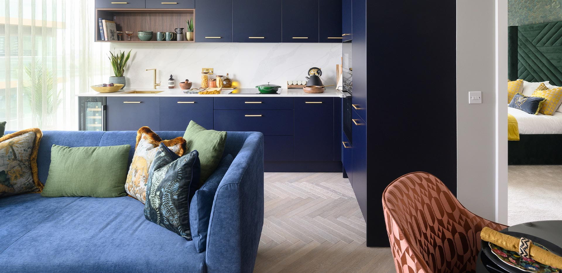 Royal Arsenal Riverside, Galley Wharf, Interior, Living / Kitchen