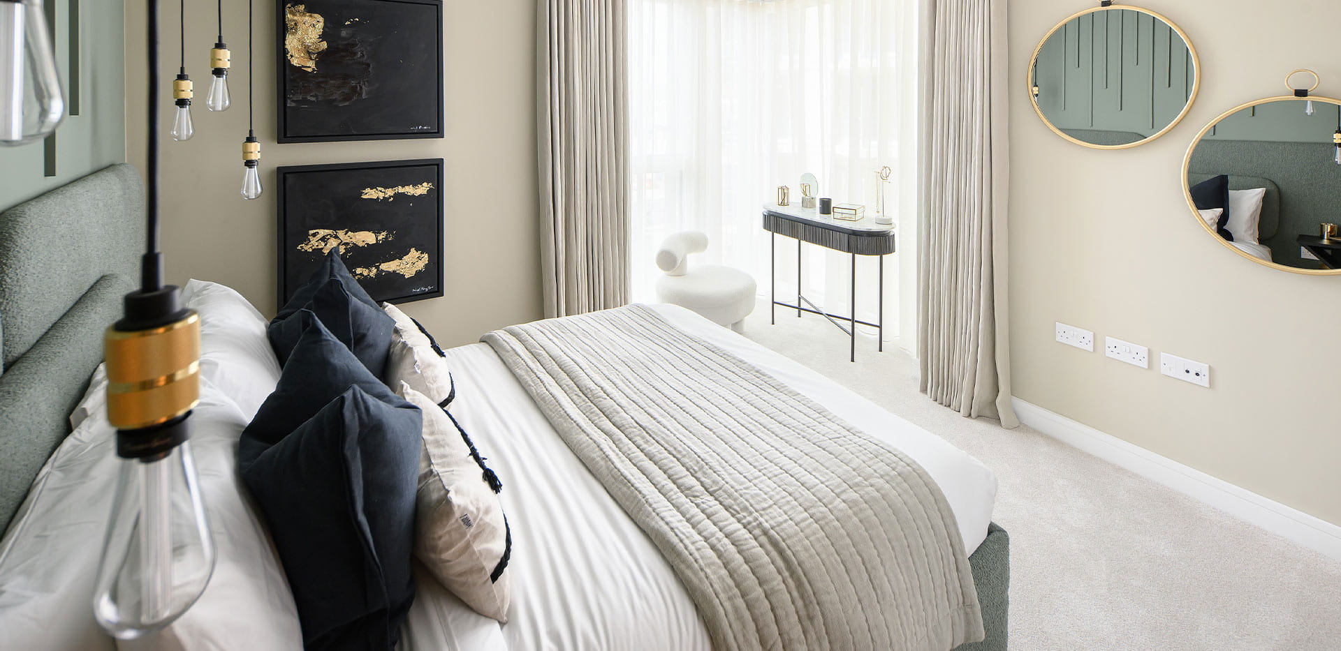 Royal Arsenal Riverside, Seafarers Wharf, Interior, Bedroom