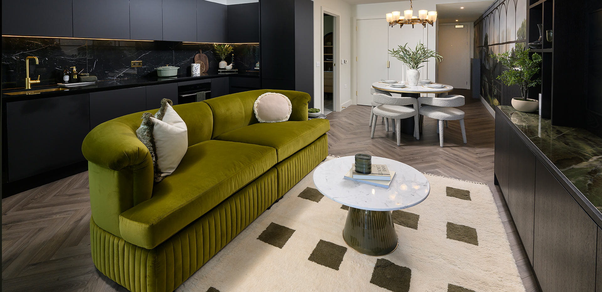 Royal Arsenal Riverside, The Apsley Showhome, spacious living area