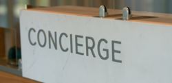Sign identifying Concierge