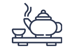 An icon of a tea pot and a cup