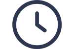 Blue Clock Icon