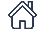 Blue home icon