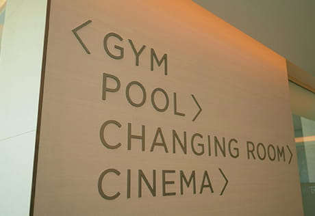 Sign for facilities at The Waterside Club