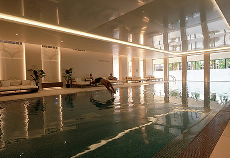 Residents at Royal Arsenal Riverside enjoying The Waterside Club facilities