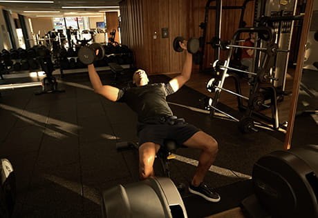 Residents at Royal Arsenal Riverside enjoying The Waterside Club facilities