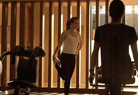 Residents at Royal Arsenal Riverside enjoying The Waterside Club facilities